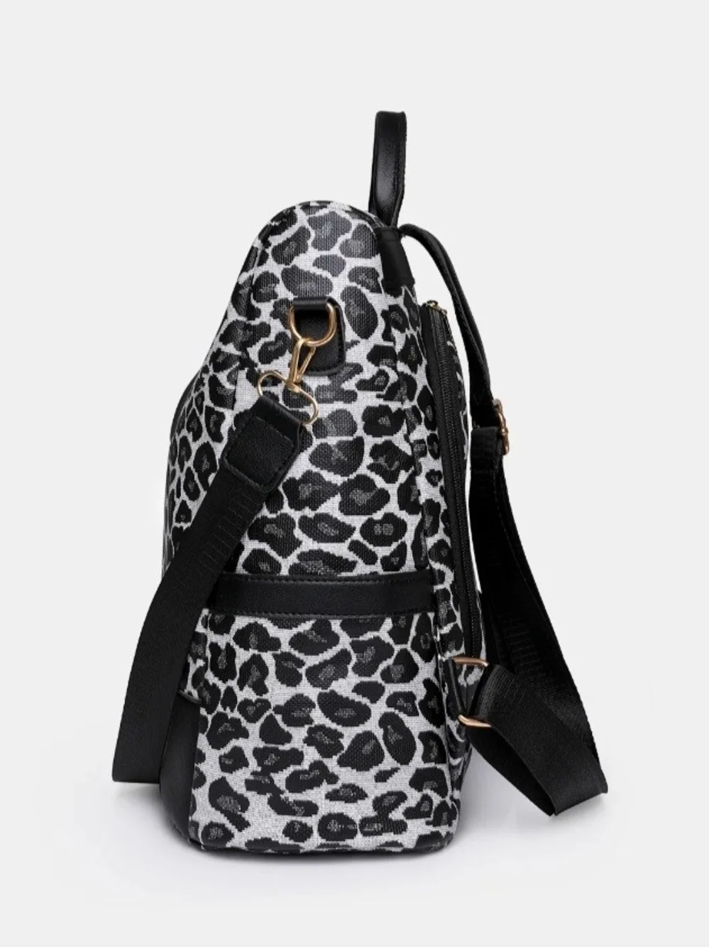 Each BRAND NEW NEVER WORN Leopard Convertible Backpack Tote Purse Beige OR Black